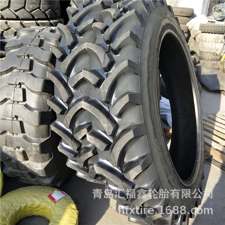 供应11-38人字花纹拖拉机轮胎配内胎可配套钢圈