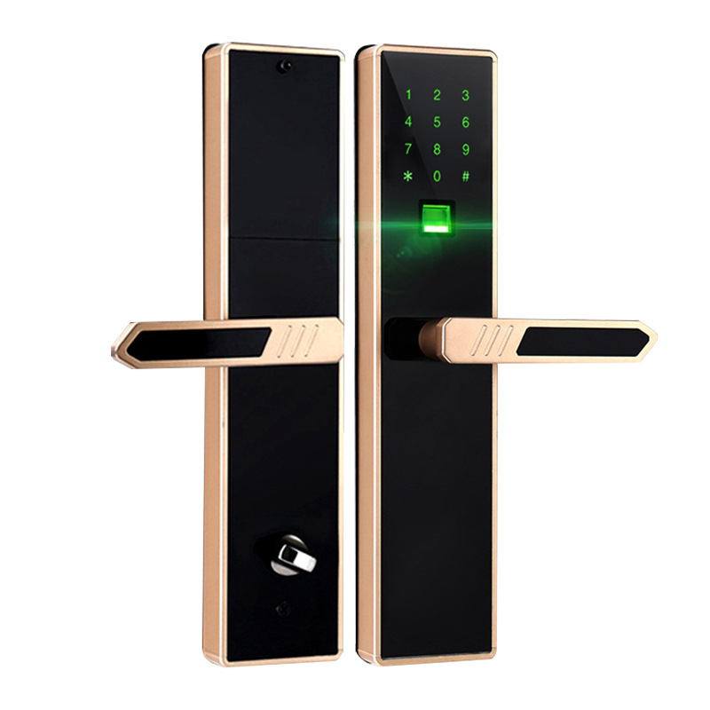 厂家批发入户防盗电子智能锁办公密码锁人脸家用公寓民宿指纹锁