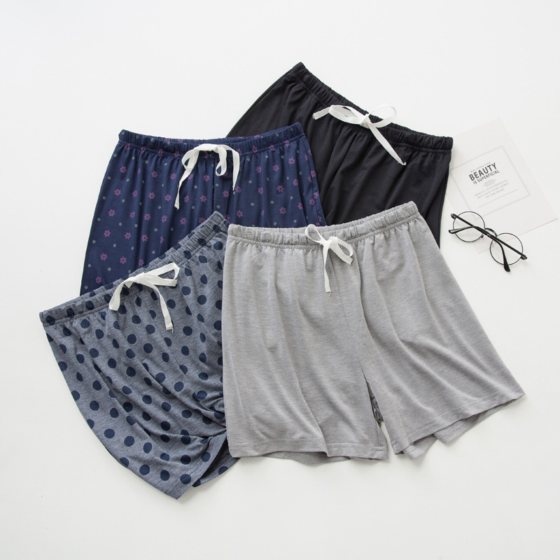 Women's summer wide leg pajama pants large size women's loose fat MM comfortable breathable thin shorts home clothes wholesale Women's summer wide leg pajama pants large size women's loose fat MM comfortable breathable thin shorts home clothes wholesale