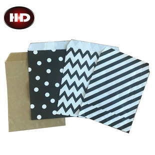 In stock supply Kraft paper cookie bread snack gift packaging candy paper bag