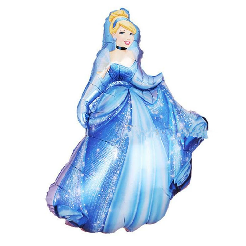 Пластик-воздушный шар Princess Cartoon Balloon, фольга/алюминиевая плёнка, размер 18, украшение для вечеринки (надувной)