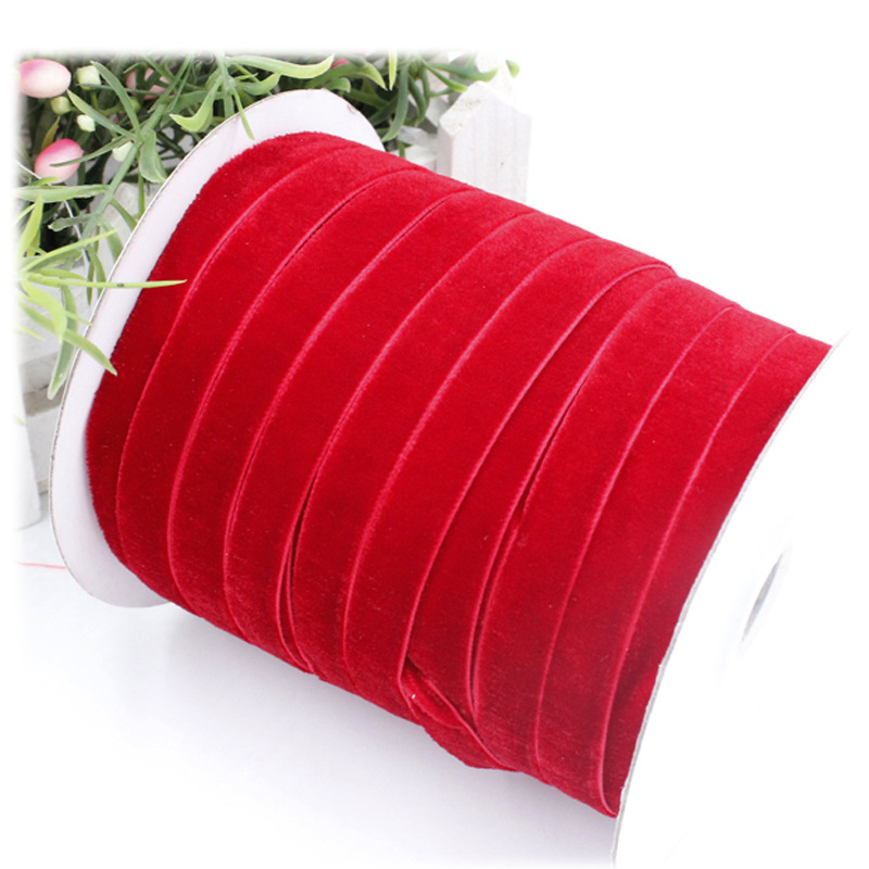 Cinta de flocado de una sola cara, disponible en varios tamaños, suministro directo, cinta de terciopelo decorativa no elástica, colorida, gran cantidad, excelente precio.