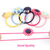 Matte children's hair accessory, cartoon hair rope handmade, multicoloured ecological elastic resin