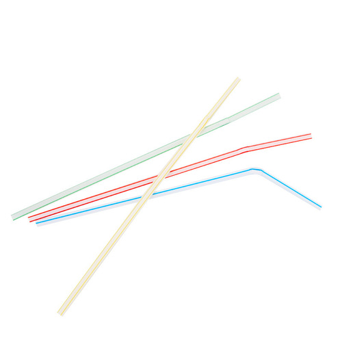 Disposable colorful flexible straws for soy milk drinks, plastic straws made of food-grade PP material, wholesale