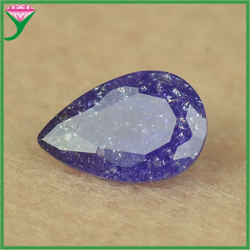 Artificial blue zirconium, gemstone, wholesale, with gem