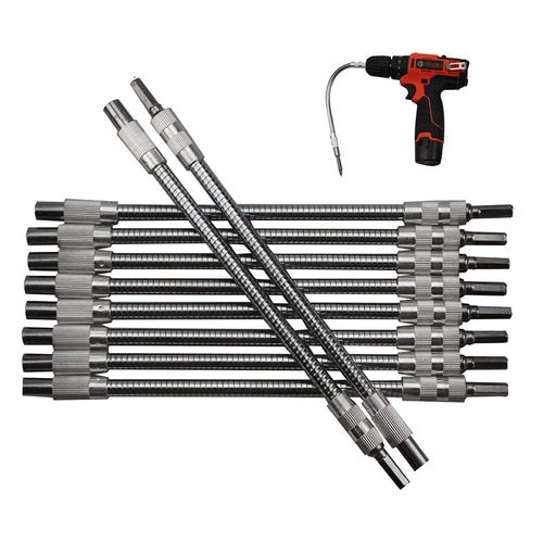 Rechargeable drill electric screwdriver bit sleeve stainless steel extended universal flexible shaft extension tube connecting rod universal flexible shaft