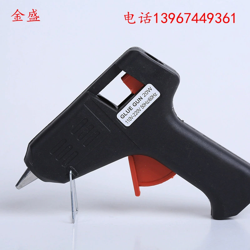 Термоклеевой пистолет с подставкой, 20 Вт, мини-клеевой пистолет, устойчивый к высоким температурам, для рукоделия, изготовления ювелирных изделий, прямые поставки с завода
