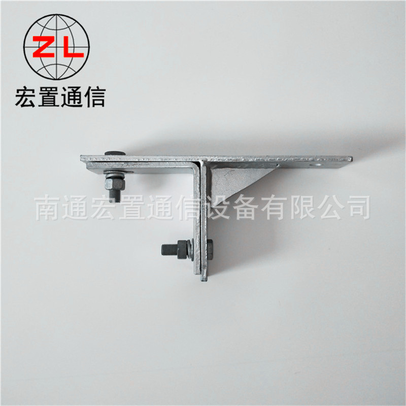 自承式架空光缆塔用紧固件 三角抱箍型铁附件紧固件夹具价格