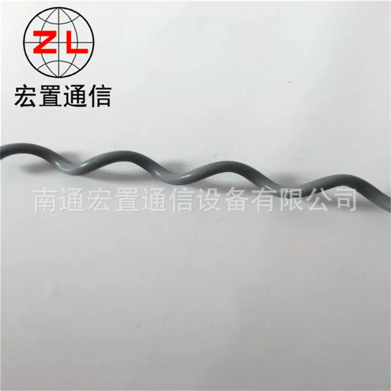 九江导线ADSS光缆防振鞭参数 300米跨距塑料螺旋防护防振鞭