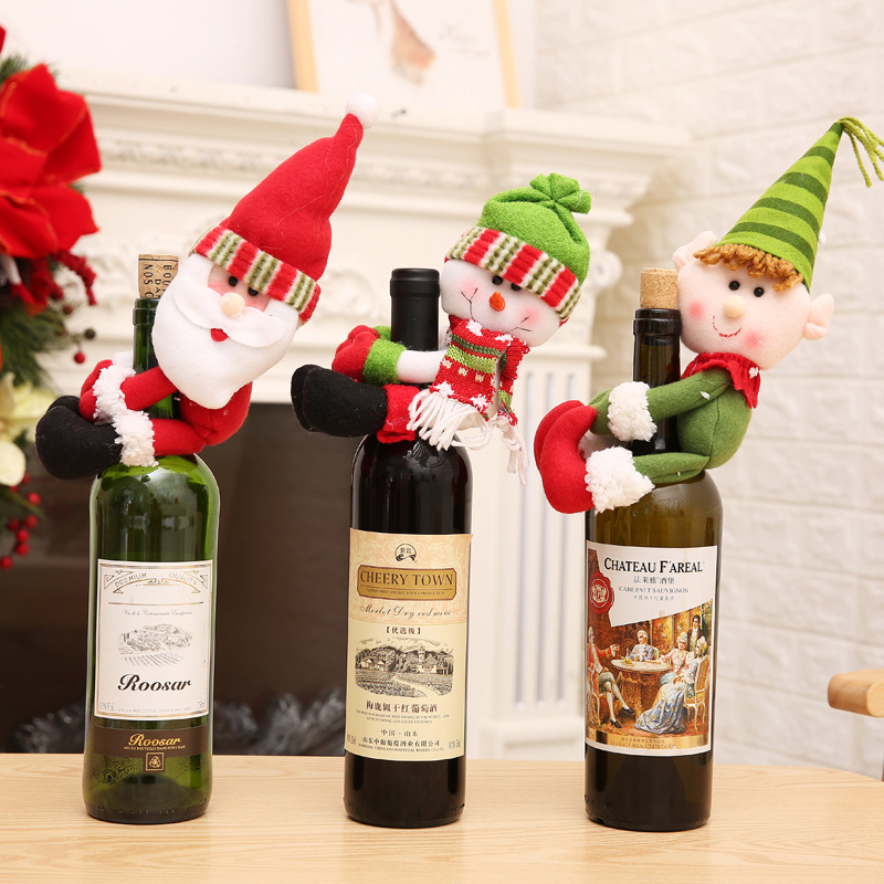 Christmas home decoration Claus Santa Snow Bottle Bottle Bottle…