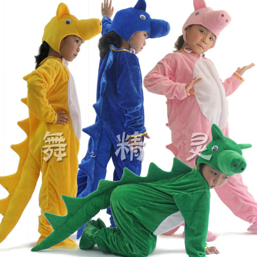 New children's clothing dance clothing animal cartoon Tyrannosaurus rex dinosaur style performance clothing adult parent-child performance clothing