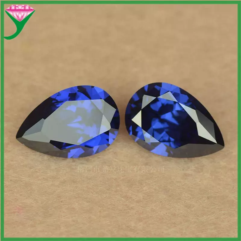 Камень ин Lay, синий синтезированный циркон, драгоценный камень, с вставкой