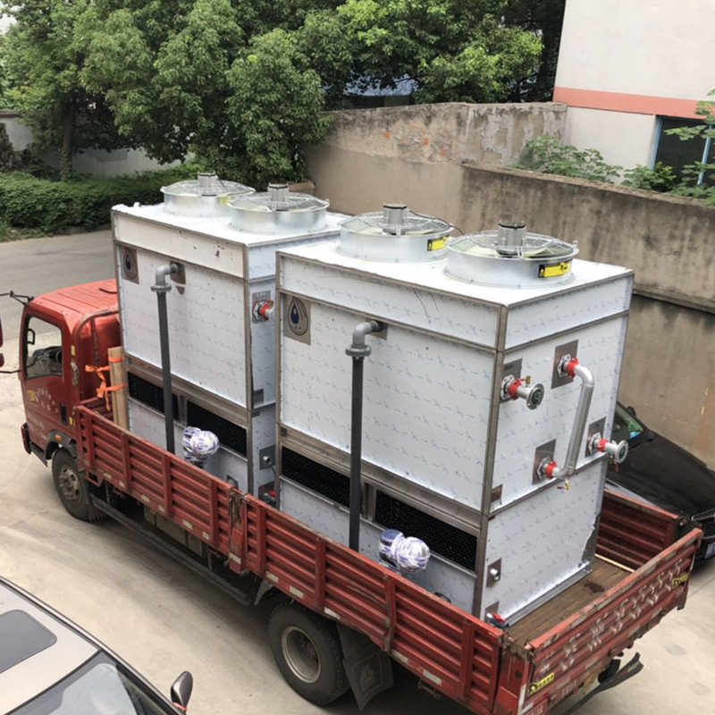 逆流式闭式冷却塔不锈钢方形冷却水塔玻璃钢静音湿式工业冷却塔