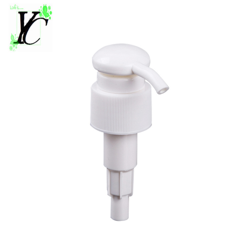 化妆品乳液泵头洗衣液洗发水塑料泵白色乳液泵头可配分装瓶压泵厂
