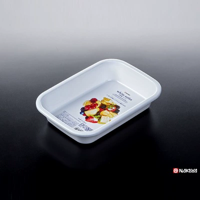 Японский оригинальный импортный простой белый кухонный поднос для хранения, пластиковый поднос