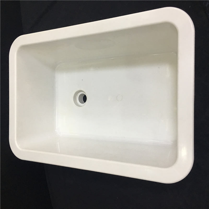 Simple Plastic Kitchen Sink, Rectangular Wash Basin for Washing Dishes, Balcony Bathroom Washbasin