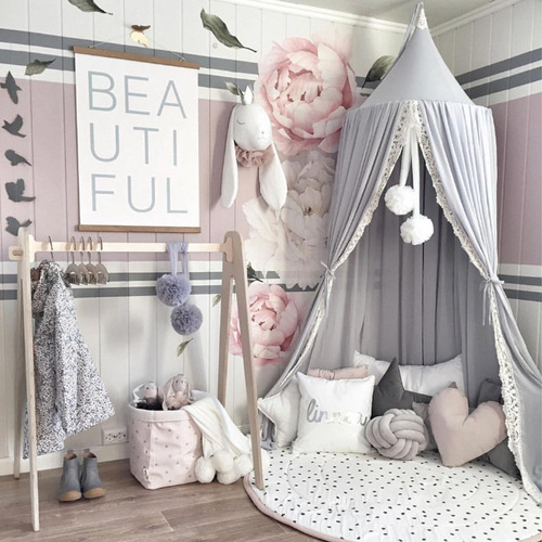 Chiffon Lace Nordic Style INS 23 New Children's Tent Simple Hot Selling Baby Mosquito Net Home Decoration