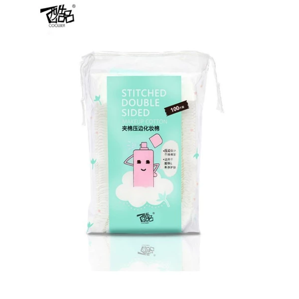 Double-sided quilted cotton pads, 100 pieces