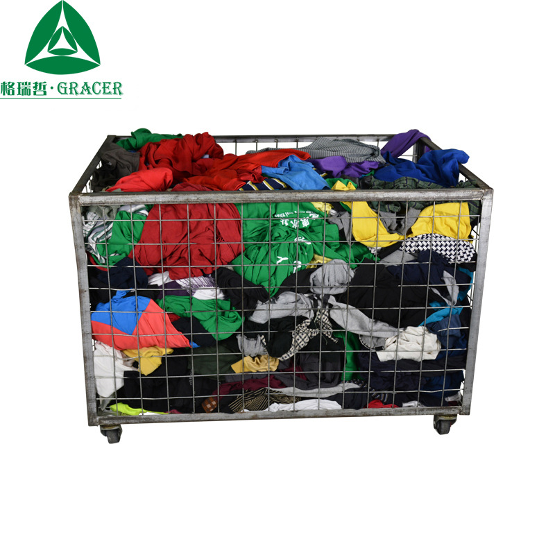 跨境二手服装旧衣服出口朝鲜men clothes薄款圆领纯棉二手男t批发