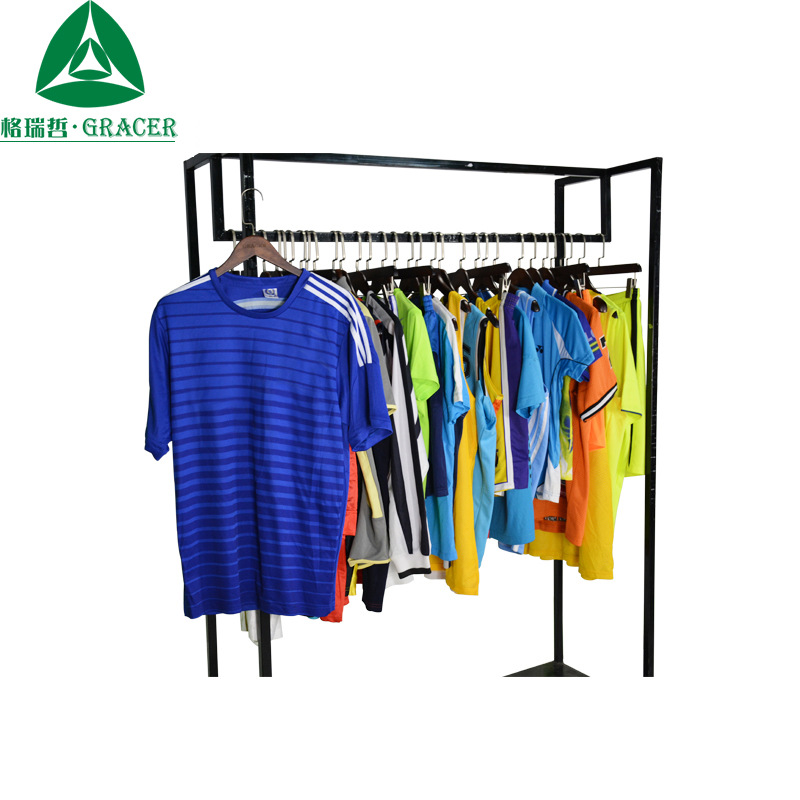 旧衣服跨境混批多哥加纳足球服 批发薄款条纹吸汗速干足球衣男