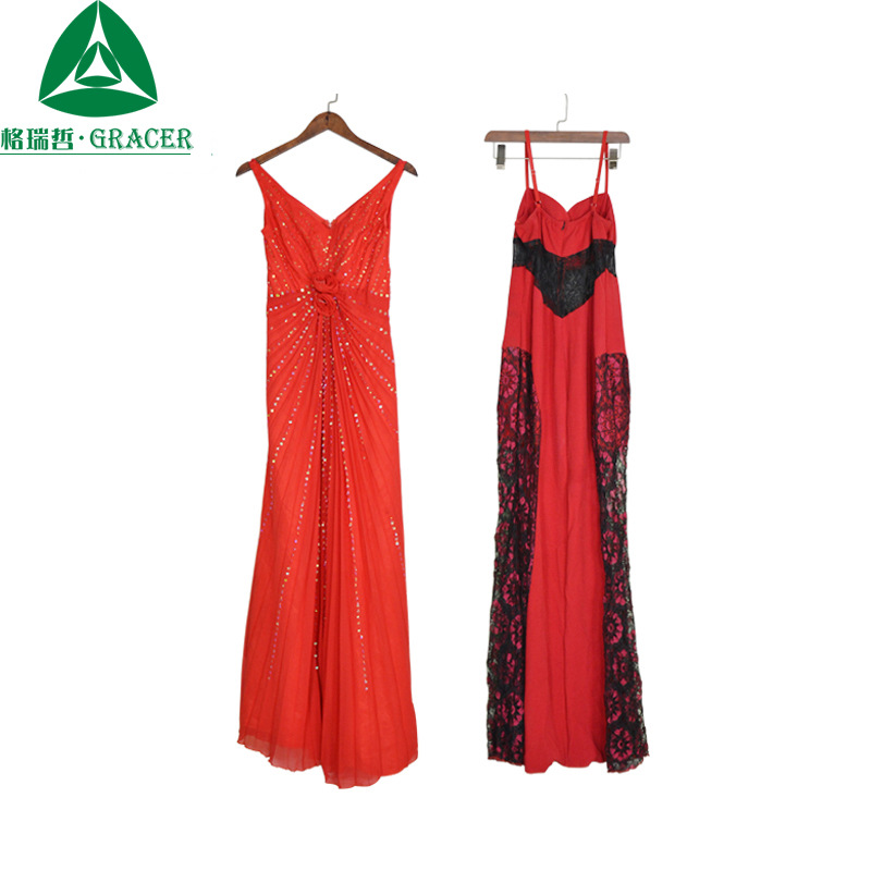 旧衣服旧服装直供泰国 香港 杂款宴会鱼尾礼服裙used clothes按斤