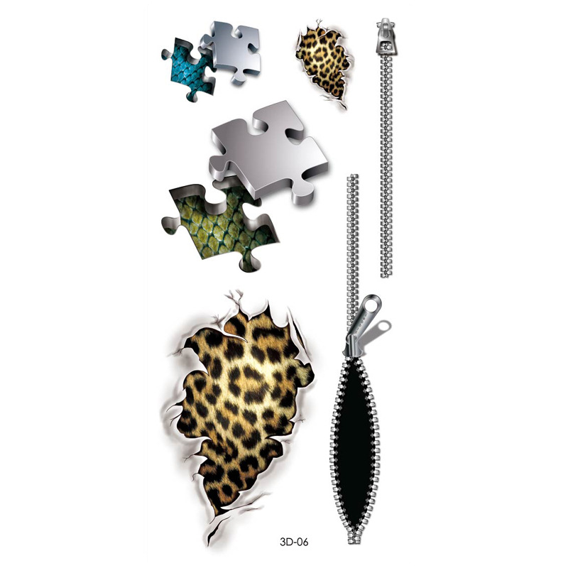 Rosa tatuaje pegatinas 3D TikTok Net color rojo impresión tatuaje pegatinas mariposa flor impermeable tatuaje pegatinas