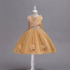 Wedding dress, small princess costume, lace evening dress sleevless for princess, European style