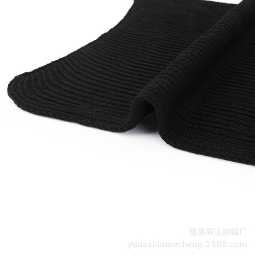 Men's knitted scarf Yuda winter warm face and ear protection scarf woolen knitted scarf manufacturer wholesale