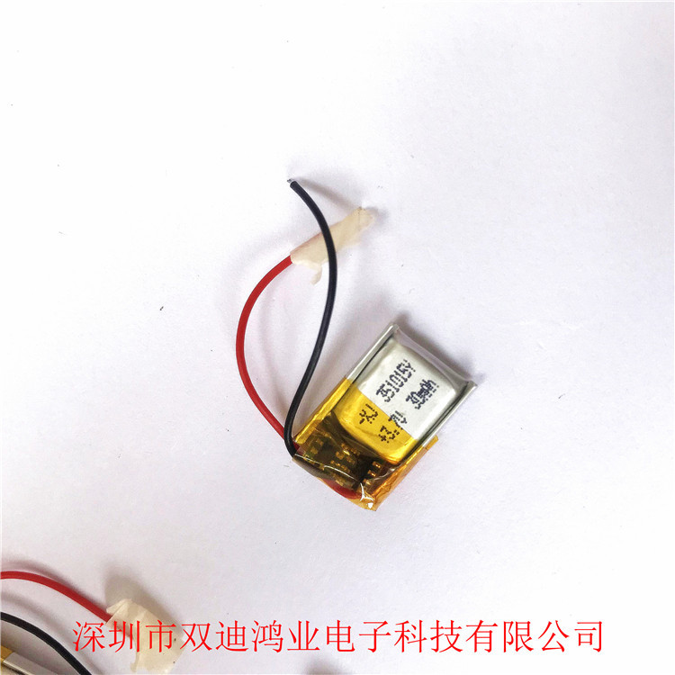 3.7V聚合物锂电池 351015P 30mAh 高温测试电解液 蓝牙耳机