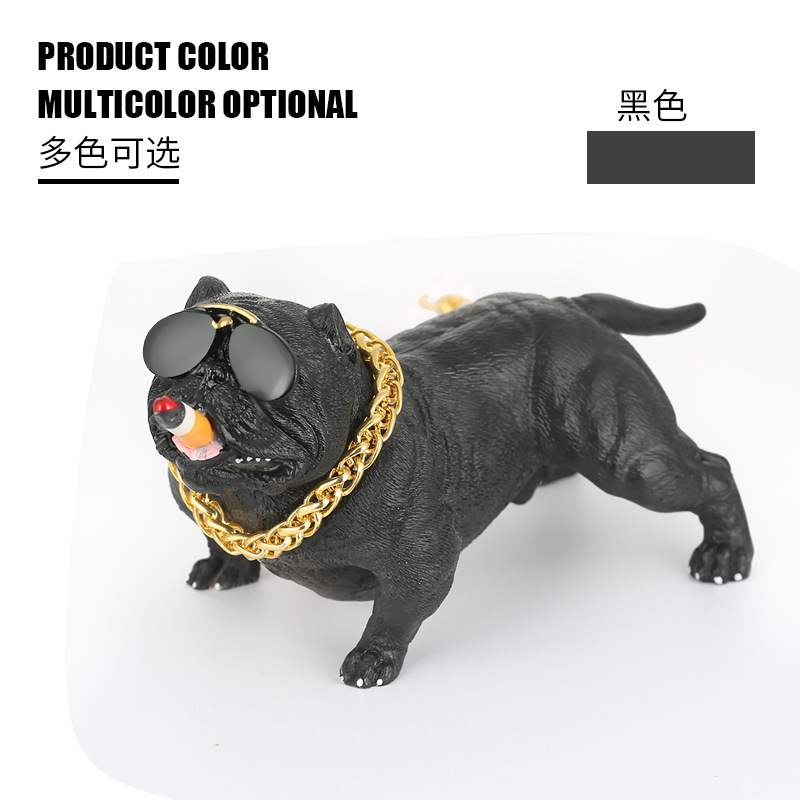 Decoración del coche creativo francés cubo matón perro lindo suministros decoración del coche decoración interior del coche muñeca del perro