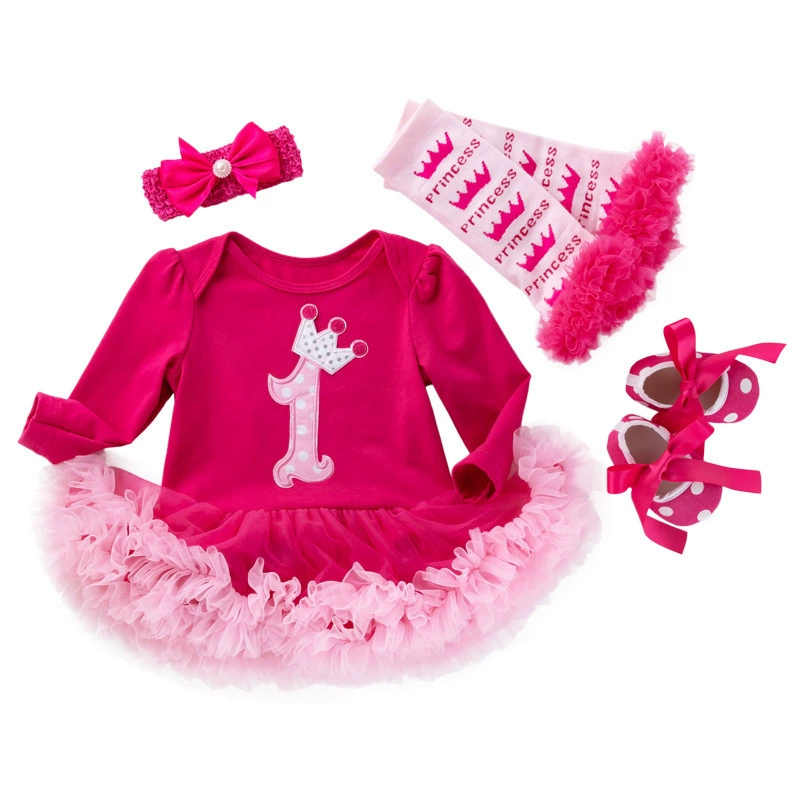 Children's long-sleeve, girl's skirt, dress, gaiters, set, for import, tulle