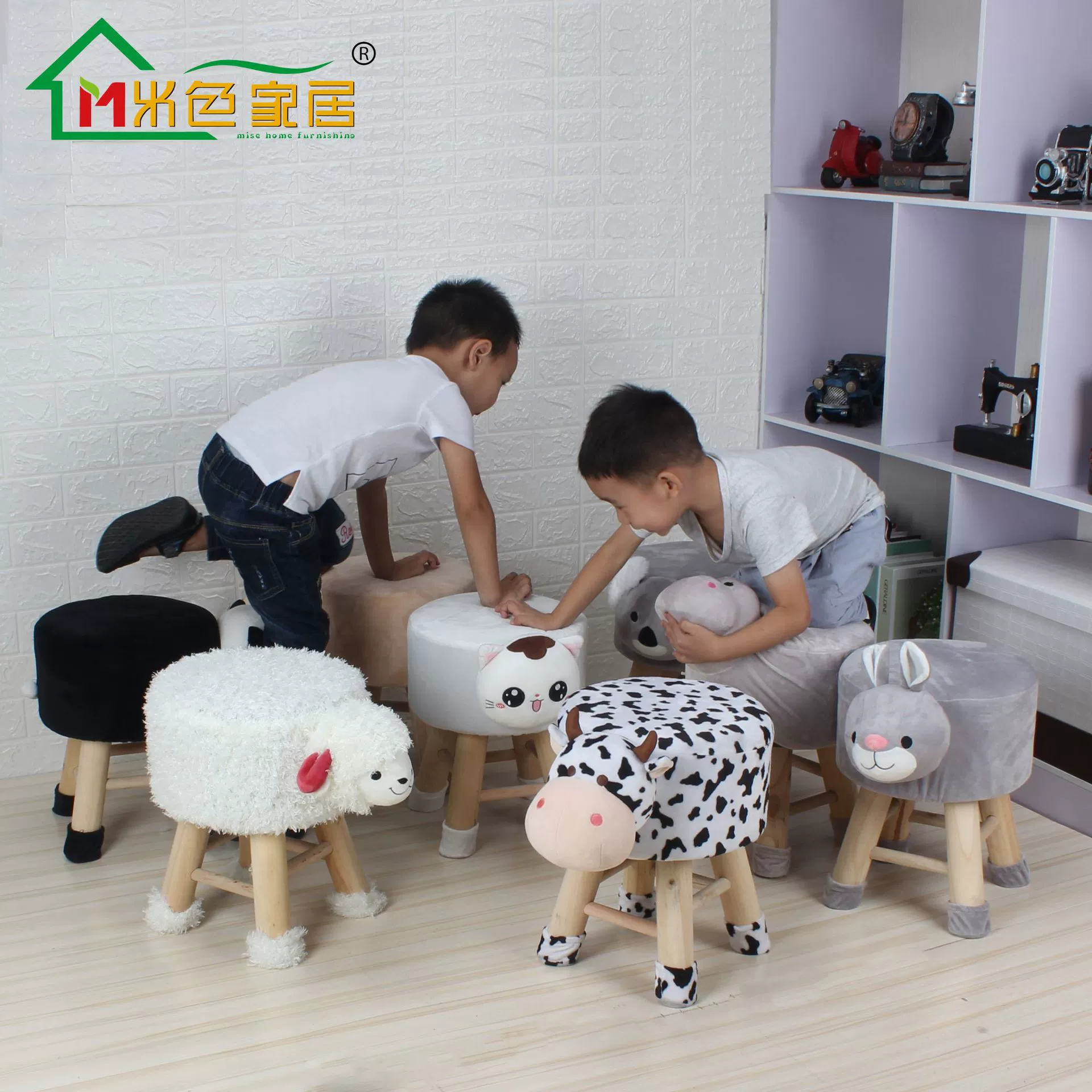 Прямые поставки с фабрики: детский стульчик из массива дерева с мультяшным дизайном, мягкий стульчик для игрушек, стульчик для питомцев, съемный чехол из ткани для кукол, деревянная подставка для ног.