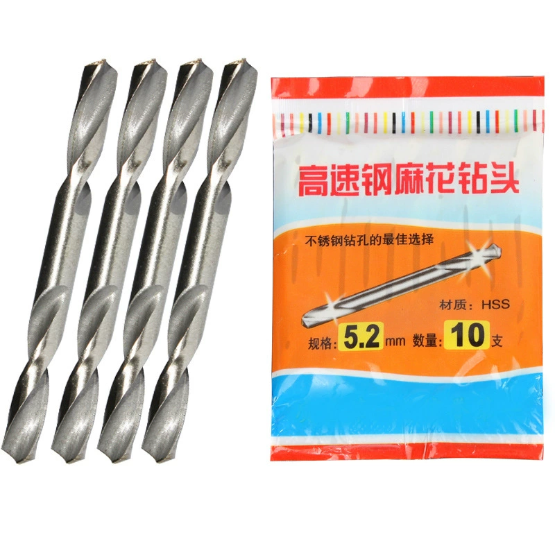 Оптовая продажа переднего колеса Shunda 4241 двуглавый материал спиральное сверло из нержавеющей стали железо алюминий двуглавое спиральное сверло