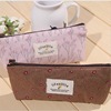 Fresh square pencil case for leisure for elementary school students for pencils, Korean style