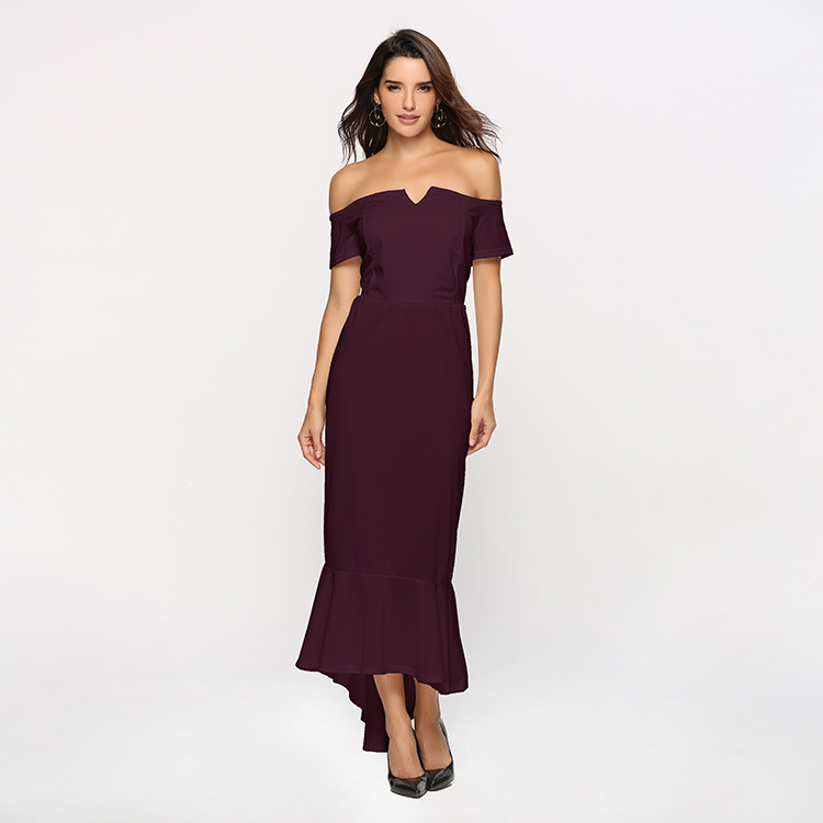 Women's V-Neck Short-Sleeve Dress