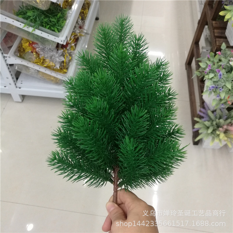Christmas green artificial plants
