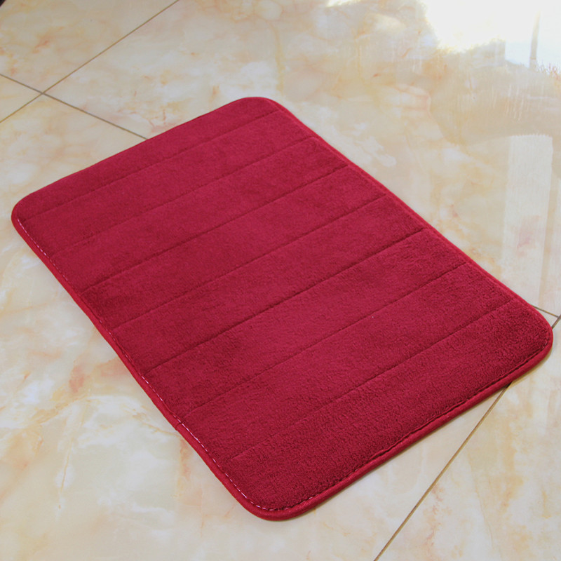 Amazon engrosada de lana de coral de memoria alfombra de espuma de piso absorbente alfombra lenta rebote cocina baño alfombra de piso