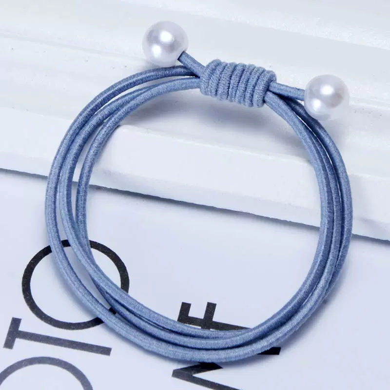 韩版扎头发皮筋 超实用学生女士发圈 头饰批发 时尚珍珠头绳