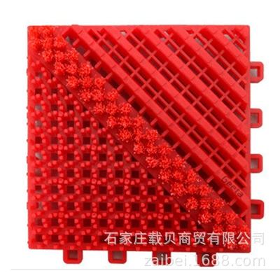 Factory wholesale EVA plastic three-in-one floor mat railway station Outdoor dust removal carpet any stitching size (Avtomobil döşəmə paspasları) - ordinary-single-brush-red-1-square