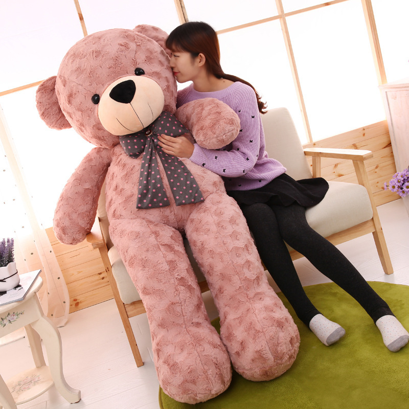 Large Teddy Bear Plush Toy Doll Cute Collar Bear Sleeping Pillow for Girls Birthday Gift Wholesale Large Teddy Bear Plush Toy Doll Cute Collar Bear Sleeping Pillow for Girls Birthday Gift Wholesale