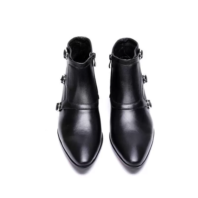 Ботинки Челси из воловьей кожи, мужские высокие кожаные ботинки, британские ботильоны из чистой кожи с острым носком, официальная одежда, деловые модные мужские ботинки, модные