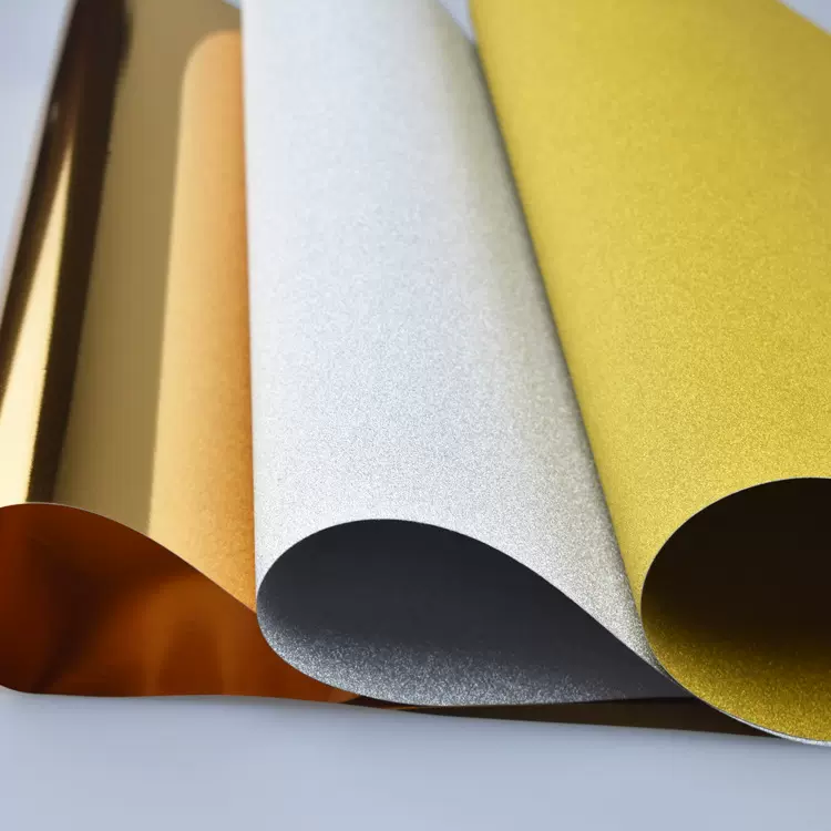 厂家批发超闪粗版双面金葱纸 双面金卡纸  任意尺寸 卡纸 环保