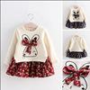 Fleece dress with bow, Aliexpress, Amazon, children's clothing, floral print