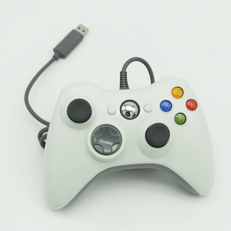 Джойпад Xbox360 с проводным подключением двойной вибрации, геймпад Xbox360 для консоли, геймпад для ПК