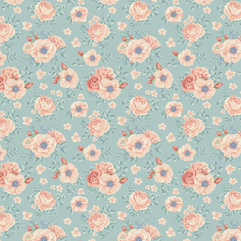 Jinhao tela de bordado material DIY tela de tela de tela de algodón para el hogar tela floral prenda impresión de tela