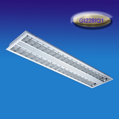厂家直销货源T5灯盘嵌入式格栅灯支架2x28W灯盘1200x300格栅灯盘|ru