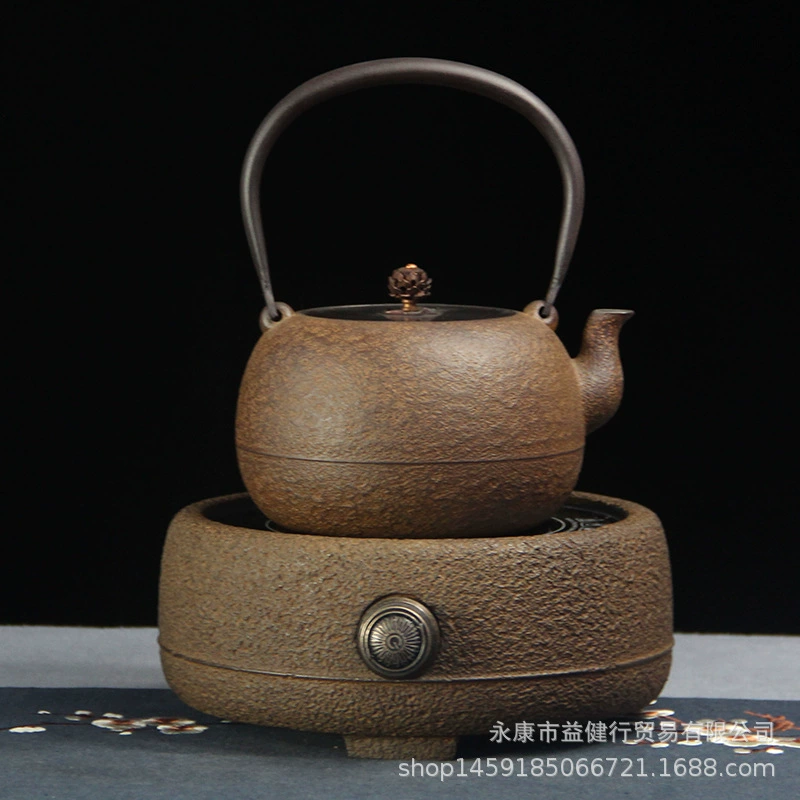 Железный горшок ручной работы без покрытия чугунный чайник кипящей воды Чай повышение железный горшок костюм Юнкан железный горшок завод оптом