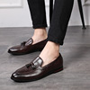 Men's footwear English style for leisure for leather shoes, plus size, wholesale, Korean style