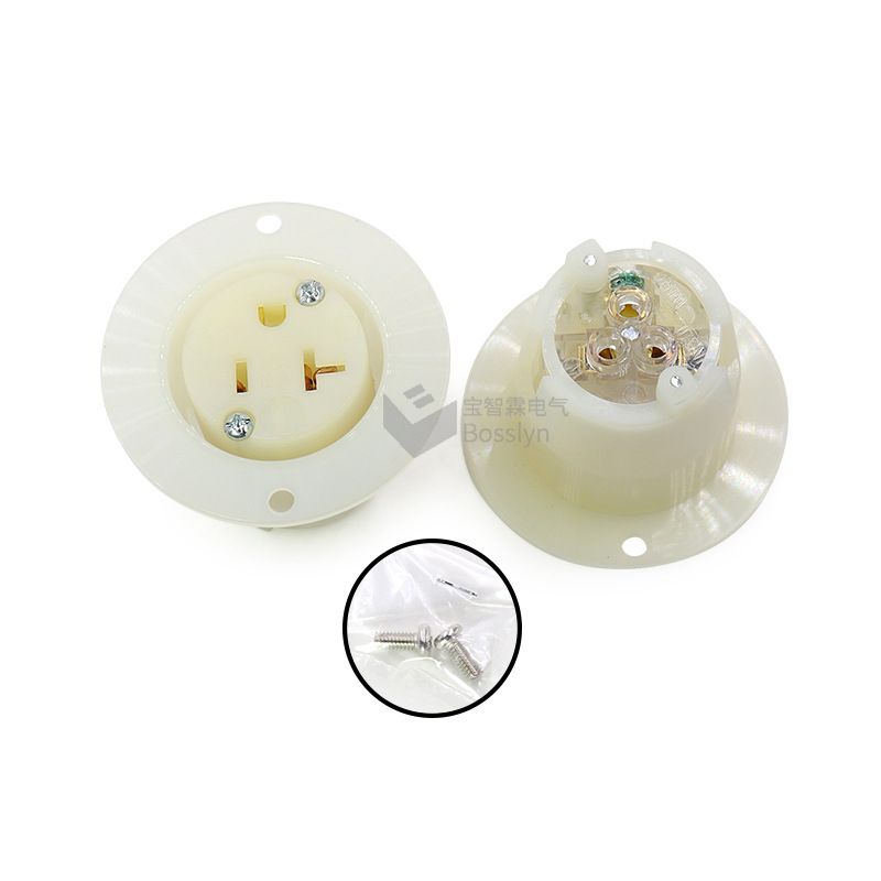 美标工业设备暗装插座 UL认证美式固定式插座 20A125V