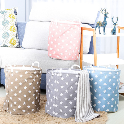Laundry basket Dirty clothes Storage baskets household Fabric art Dirty clothes basket Laundry basket Northern Europe fold waterproof toy Storage bucket